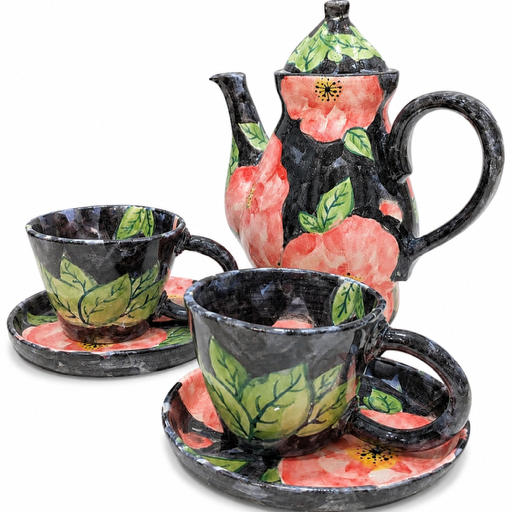Ceramic Teapot and Cup Set