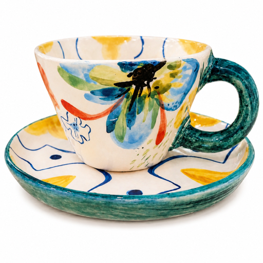 Ceramic Cup and Saucer Set