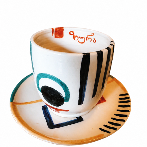 Ceramic Cup and Saucer Set