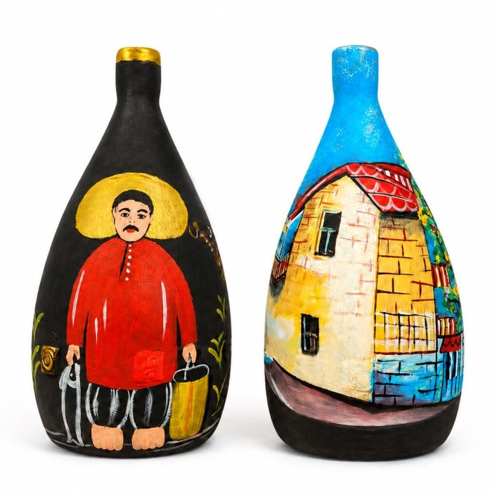 Handmade Clay Bottle